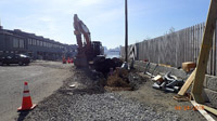 April 2018 - Trenching for Temporary Electric in South Parking Lot