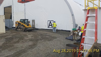 August 2019 - Vapor Sealing Tent (Geotextile and Gravel)