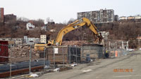 February 2019 - Loading Demolition Debris into Roll-Offs