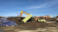 January 2020 - Offloading Overburden Soil at Stockpile