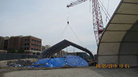 August 2019 - Tent's North Section Moved into Position