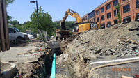 May 2018 - Temporary Sewer Line Install in South Parking Lot