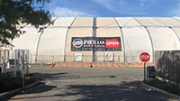 June 2020 - Central Tent with Sign for Pier Building