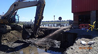 May 2020 - Pre-Clearing for Soil Treatment Near Pier Building