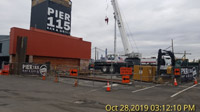 October 2019 - Crane Mobilized for Driving Sheet Piles