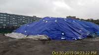 October 2019 - Covered Soil Stockpile at Close of Day