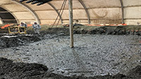 December 2020 - Soil Solidification Sample Collection in the Northeast Pier Tent